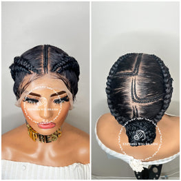 Four Feed In Cornrow Braids - Dallas 1