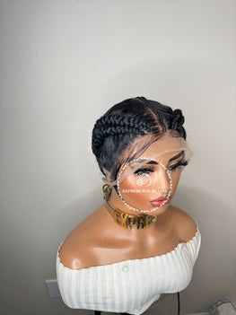 Four Feed In Cornrow Braids - Dallas 1