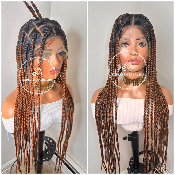 Full Lace Big Knotless Braids 30