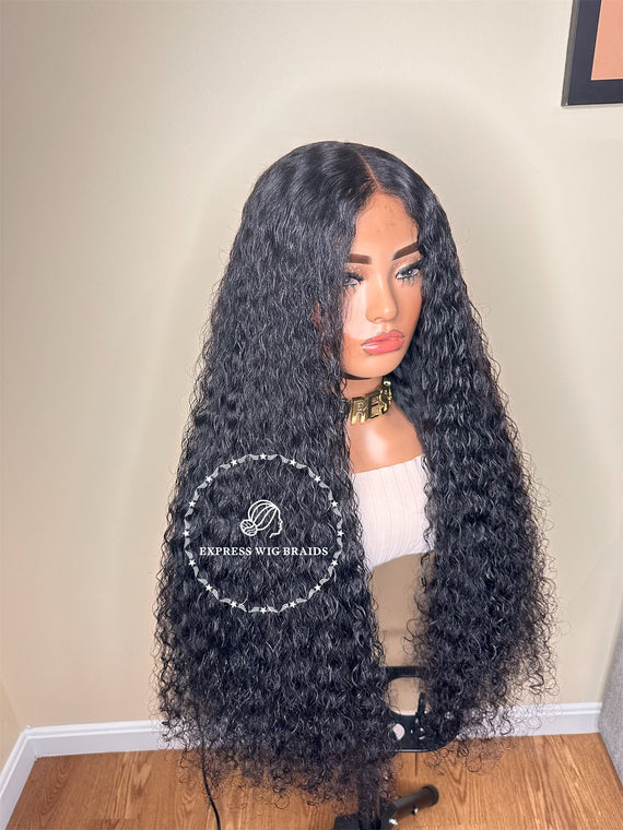 Virgin Human Hair Deep Curly Wig - Lopez