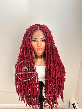 Distressed Butterfly Faux Locs Wig - Nicki 4