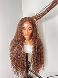 Dark Blonde 30 Bohemian Knotless Braids Goddess - Beyoncé Sasha