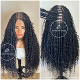 Human Hair Bohemian Knotless Braids-Tina 1