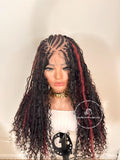 Bohemian Cornrow Knotless Braids -  Latika