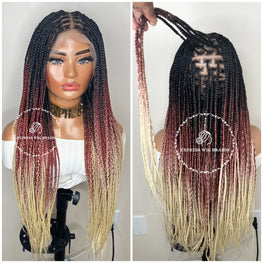 Knotless Ombré 3 Tone Braids - Briana