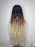 Knotless Ombré 3 Tone Goddess Braids - April