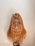 Human Hair Wet & Wavy Micro Braid Wig - Indiana 10