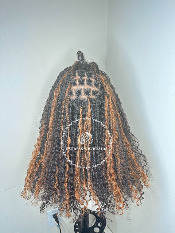 Bohemian Knotless Braids-Sherice Boho 1