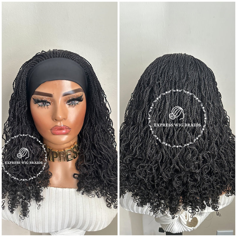 Headband Curly Micro Twist Wig - Lara - Express Wig Braids