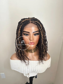 Human Hair Micro Curly Twist Closure Wig - Isadora 2