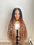 Knotless Goddess Braids 3 Tone Ombre-April