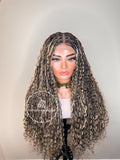 Human Hair Bohemian Knotless Braids-Tina 3