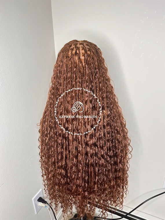 Dark Blonde 30 Bohemian Knotless Braids Goddess - Beyoncé Sasha