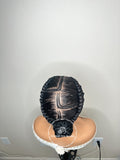 Four Feed In Cornrow Braids - Dallas 1