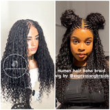 Human Hair Bohemian Knotless Braid Wig - Sherice 1