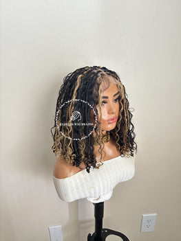 Bohemian Square Knotless Braids-Harmony Boho