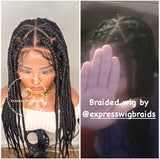 Full Lace Big Triangle Knotless Braids