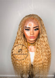 Human Hair Wet & Wavy Micro Virgin Braided Wig With Full 4B/4C Curly Baby Hair - Indiana 7