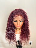 100% Human Hair Wet & Wavy Micro Virgin Braid Wig - Indiana 9