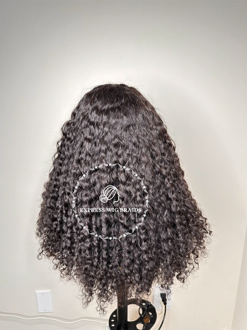 Headband Wig 100% Human Hair Baby Curls - Express Wig Braids