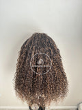 100% Human Hair Wet & Wavy Micro Braid Wig - Indiana 2
