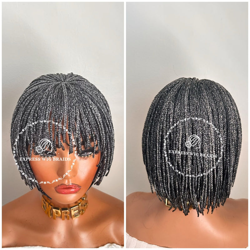 Bangs Micro Bob Braids-Malika - Express Wig Braids
