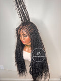 Bohemian Cornrow Knotless Braids -  Latika