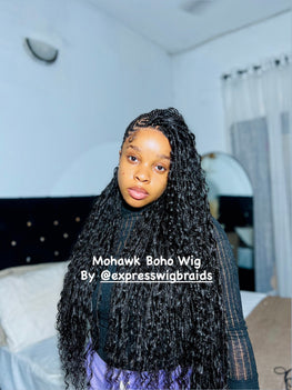 Mohawk Bohemian Knotless Braids Cornrows -  Thelma