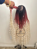 Knotless Goddess Braids 3 Tone Ombre-April