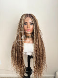 Human Hair Bohemian Knotless Braids 27/33/613 - Tina