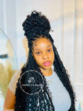 Human Hair Bohemian Butterfly Faux Locs Wig - India