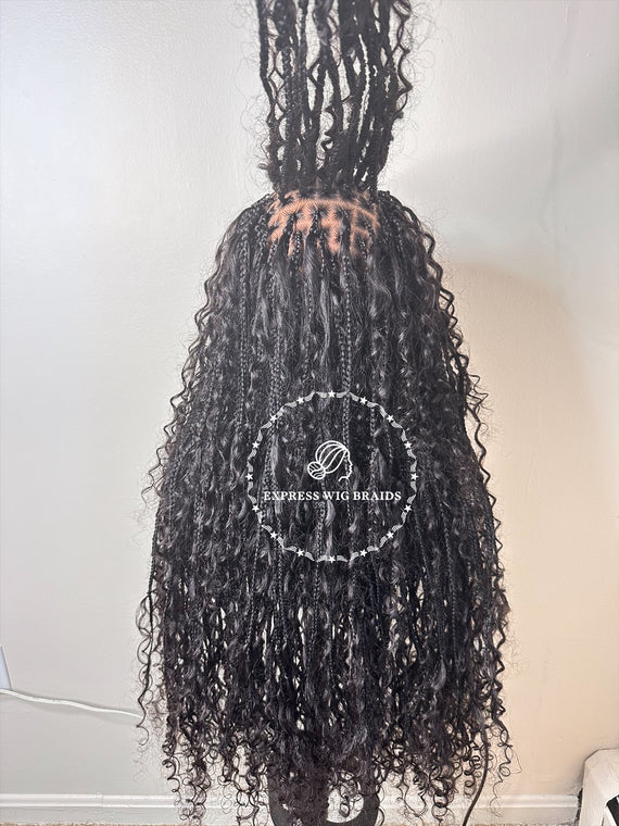 Bohemian Cornrow Knotless Braids -  Latika