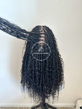 Human Hair Bohemian Knotless Braids-Tina 1