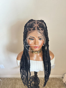 4D Big Kinky Knotless Twist Braid - Milan 1