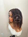 Human Hair Micro Curly Twist Closure Wig - Isadora 1
