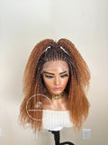 100% Human Hair Kinky Curly Micro Braid Wig - Miami
