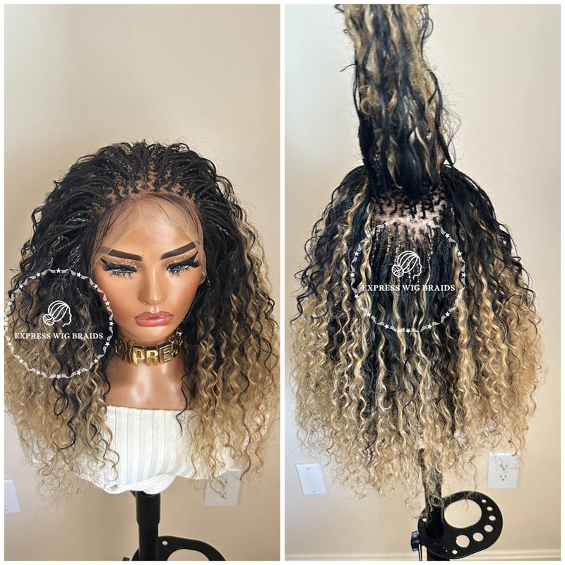 Micro Braided Weave Wig Asia Synthetic 2