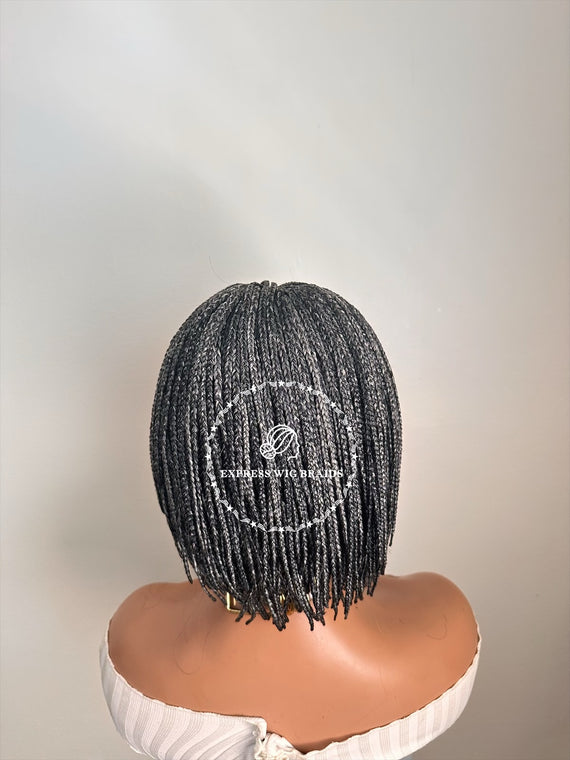 Bangs Micro Bob Braids-Malika 2