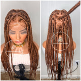 Full Lace Big Triangle Knotless Braids Color 30