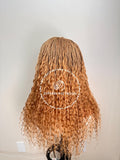 Human Hair Wet & Wavy Micro Braid Wig - Indiana 10