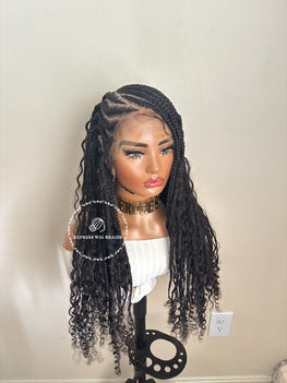 Human Hair Bohemian Cornrow Braids - Sonya