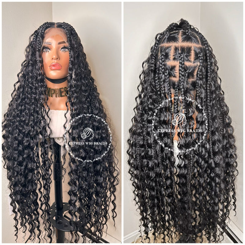 Bohemian Knotless Braids Goddess - Rihanna - Express Wig Braids