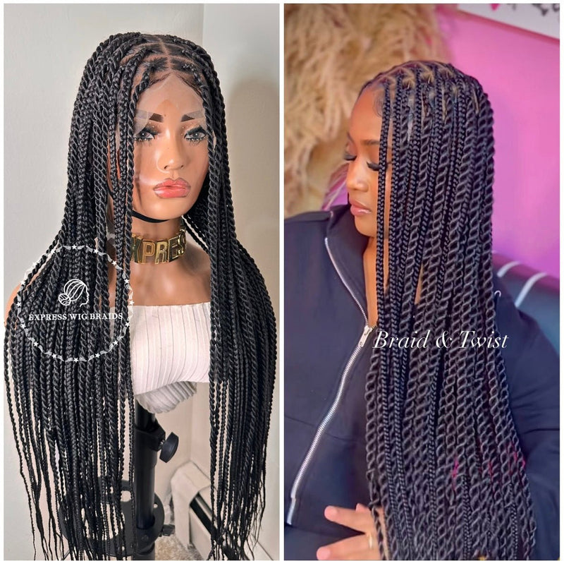 Knotless Twist Braid Wig-Tosha Lightweight - Express Wig Braids