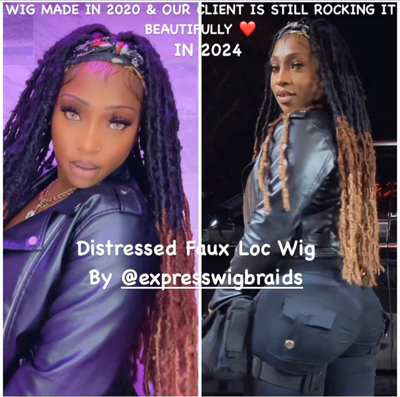 Distressed Faux Locs-Daisy