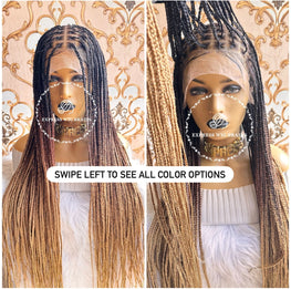 Knotless Ombré 3 Tone Braids -Briana Full Lace 2