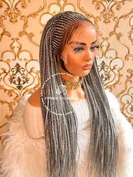 Cornrow Tameka Salt & Pepper