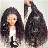 100% Human Hair Wet & Wavy Micro Virgin Braid Wig - Indiana 6