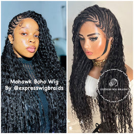 Mohawk Bohemian Knotless Braids Cornrows -  Thelma