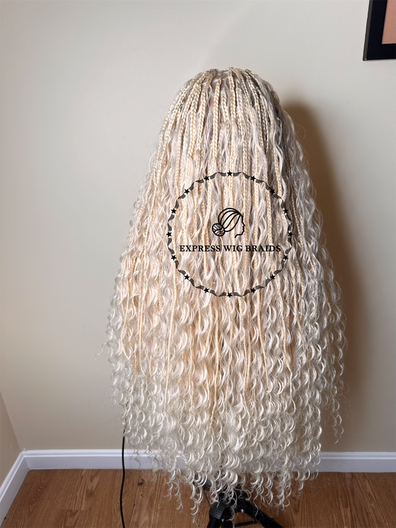 Super Blonde 613 Bohemian Knotless Braids Goddess - Beyoncé Sasha