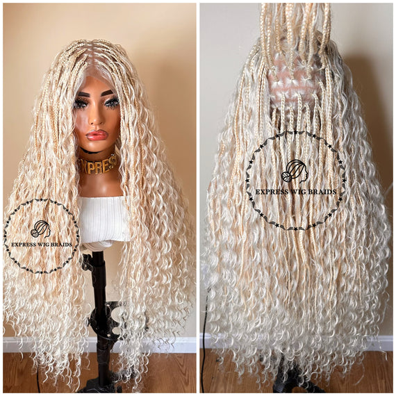 Super Blonde 613 Bohemian Knotless Braids Goddess - Beyoncé Sasha